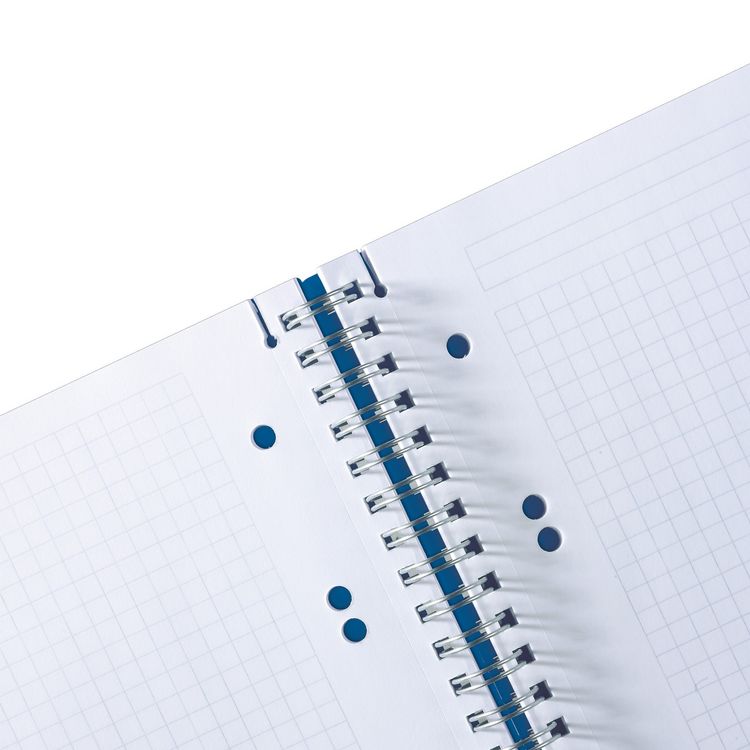 Produktbild: Herlitz Spiralblock A5 to go 80 Blatt kariert blau