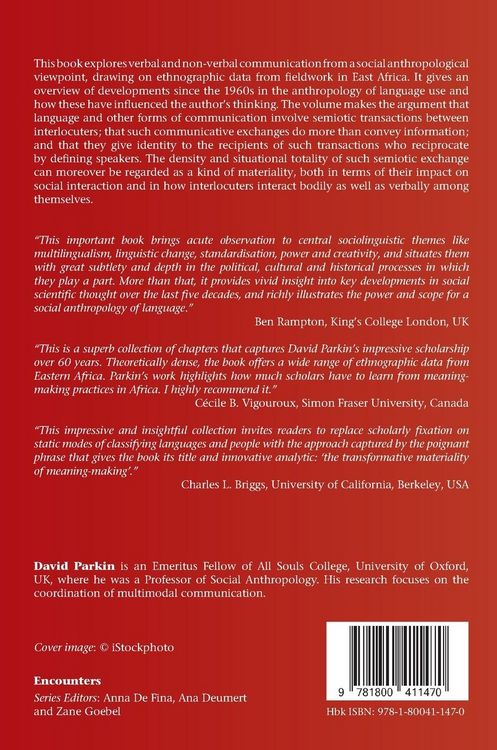 Produktbild: The Transformative Materiality of Meaning-Making
