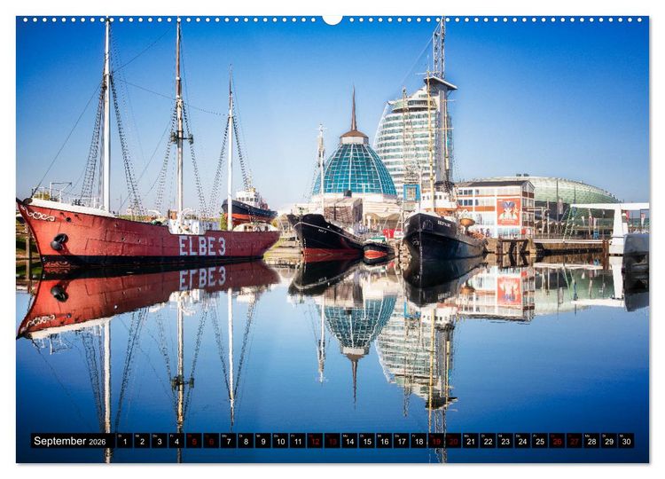 Produktbild: BREMERHAVEN Maritimes in der Seestadt (hochwertiger Premium Wandkalender 2026 DIN A2 quer), Kunstdruck in Hochglanz