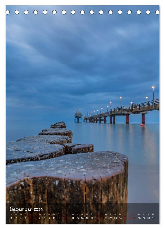 Produktbild: Wunderbare Ostseelandschaft Fischland-Dar&szlig;-Zingst (Tischkalender 2026 DIN A5 hoch), CALVENDO Monatskalender