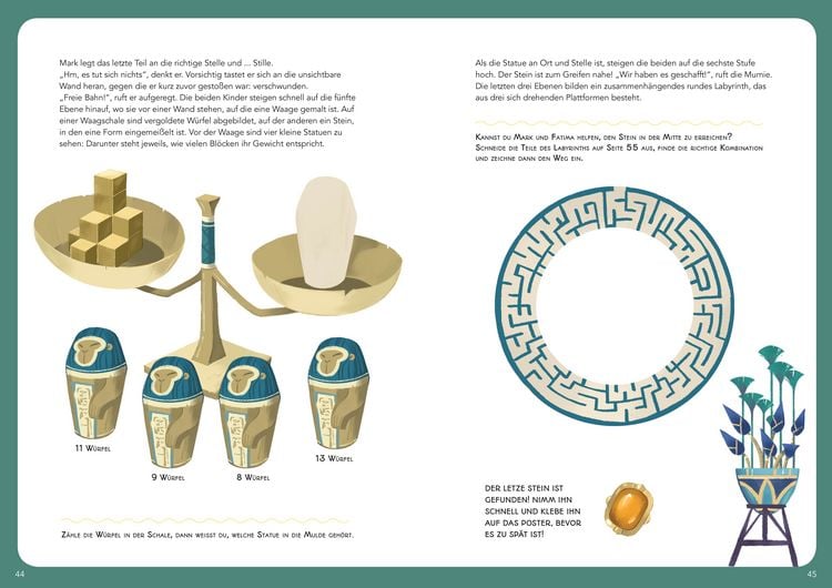 Produktbild: Escape! Das Abenteuer-Game-Buch: Der Fluch des Pharao
