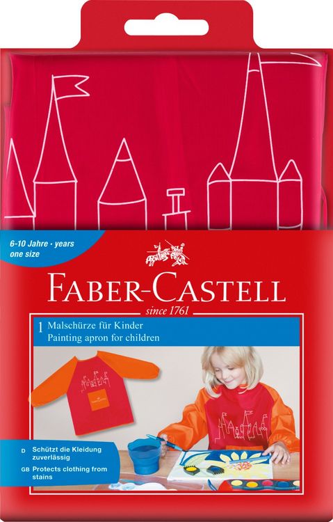 Produktbild: Malsch&uuml;rze f&uuml;r Kinder Farbe rot/orange