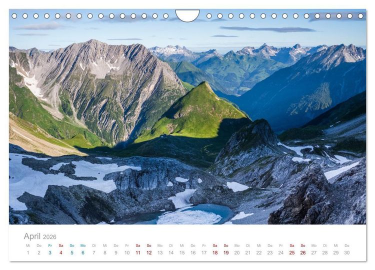 Produktbild: Die Alpen - Wandern durch die sch&ouml;nste Bergregion Europas. (Wandkalender 2026 DIN A4 quer), CALVENDO Monatskalender