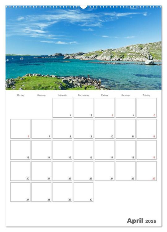 Produktbild: Schottland f&uuml;r Naturliebhaber (Wandkalender 2026 DIN A2 hoch), CALVENDO Monatskalender