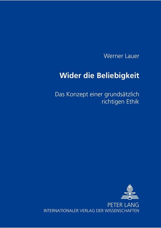 Produktbild: Wider die Beliebigkeit