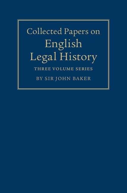 Produktbild: Collected Papers on English Legal History