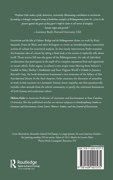 Produktbild: Ecocriticism and the Idea of Culture