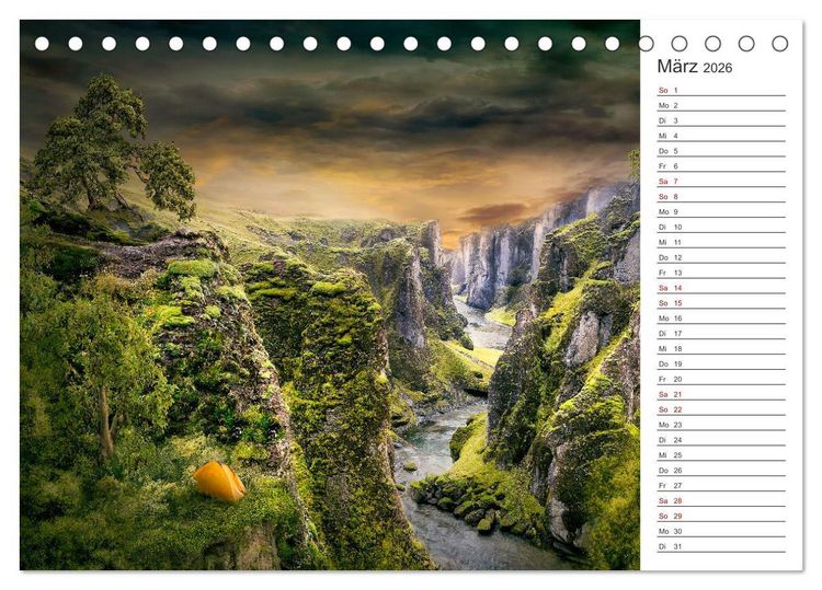 Produktbild: Kurze Auszeit (Tischkalender 2026 DIN A5 quer), CALVENDO Monatskalender