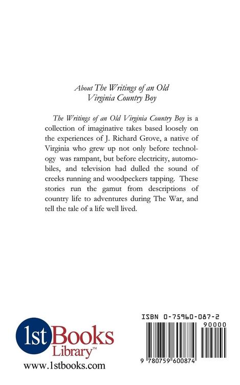 Produktbild: The Writings of an Old Virginia Country Boy