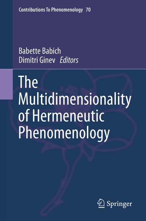 Produktbild: The Multidimensionality of Hermeneutic Phenomenology