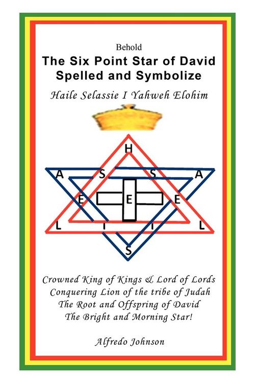 Produktbild: The Six Point Star of David Spelled and Symbolize Haile Selassie I