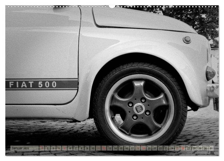 Produktbild: il Cinquecento - Details im Fokus - im Look eines legend&auml;ren Analogfilms (hochwertiger Premium Wandkalender 2025 DIN A2 quer), Kunstdruck in Hochglanz