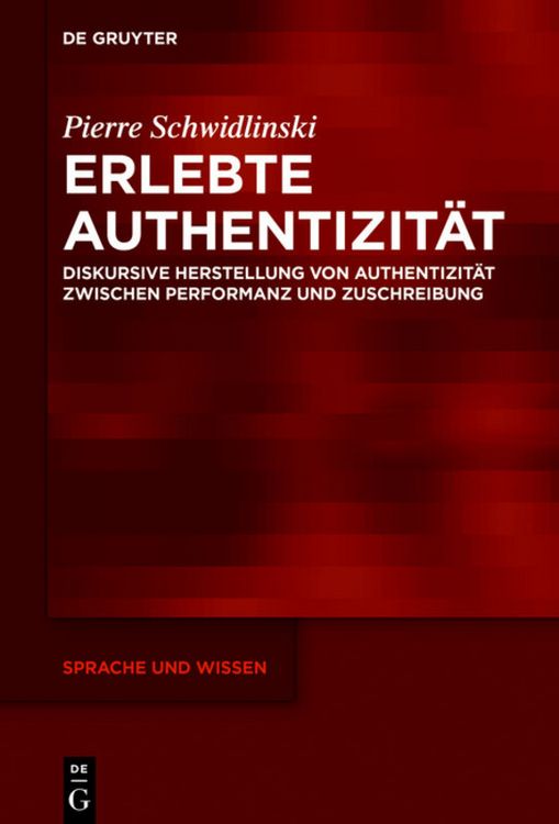 Produktbild: Erlebte Authentizit&auml;t