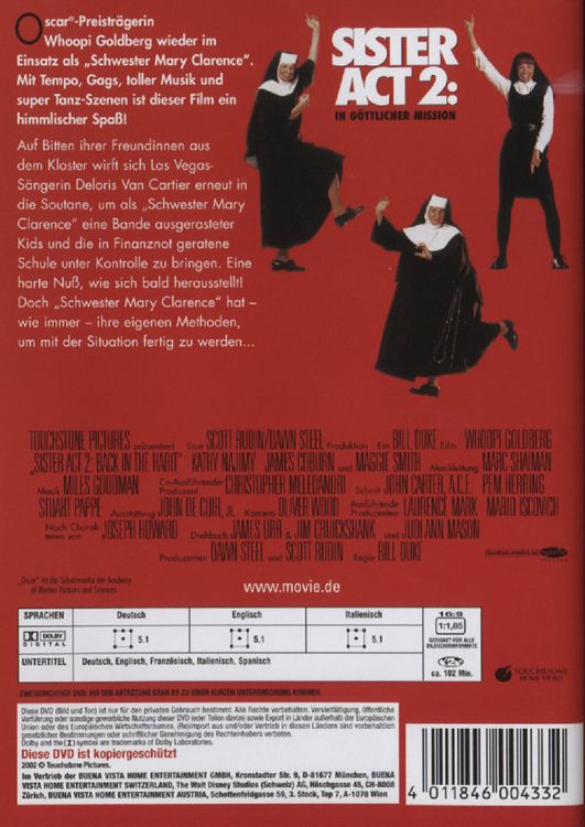 Produktbild: Sister Act 2 - In g&ouml;ttlicher Mission