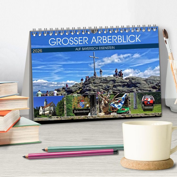 Produktbild: Grosser Arberblick auf Bayerisch Eisenstein (Tischkalender 2026 DIN A5 quer), CALVENDO Monatskalender