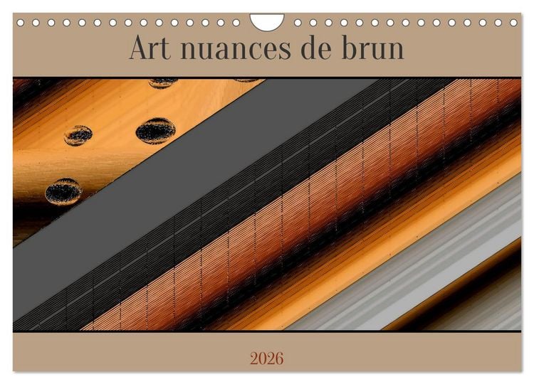 Produktbild: Art nuances de brun (Calendrier mural 2026 DIN A4 vertical), CALVENDO calendrier mensuel