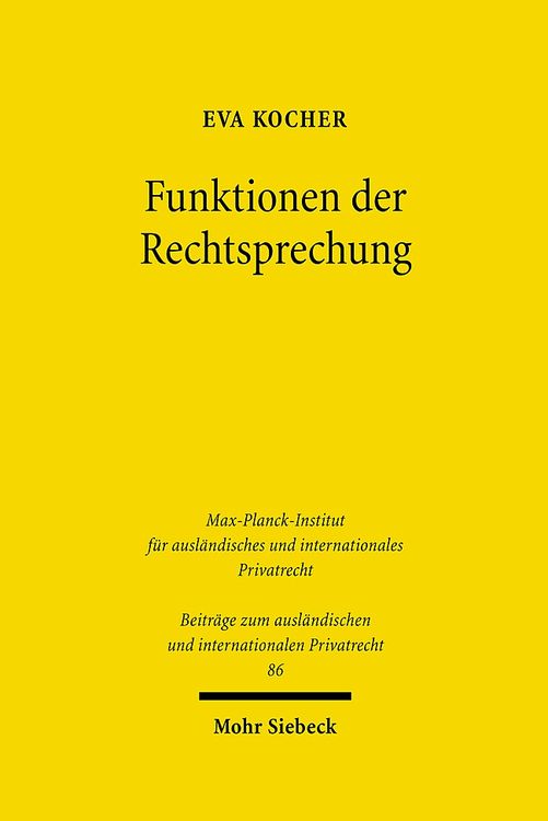 Produktbild: Funktionen der Rechtsprechung