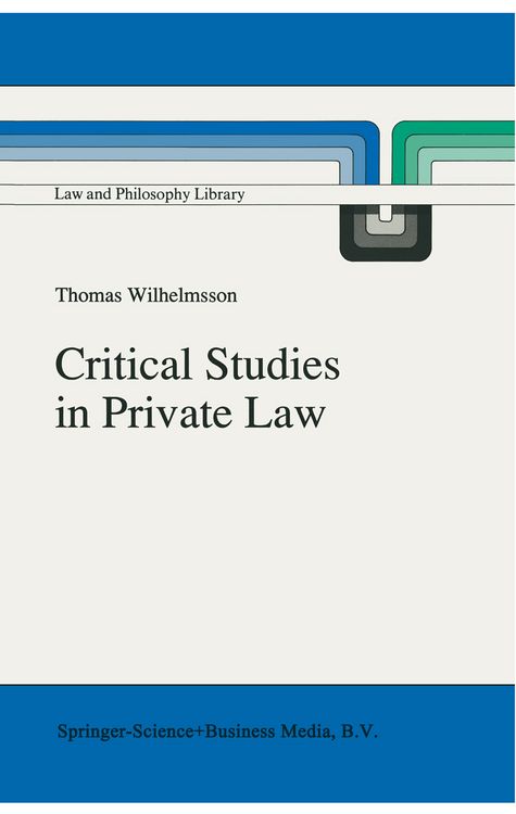 Produktbild: Critical Studies in Private Law