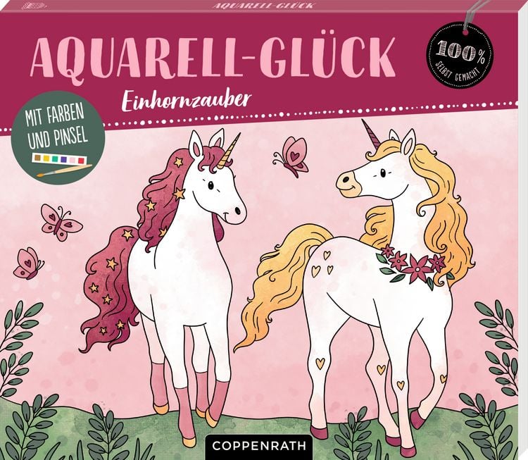Produktbild: Aquarell-Gl&uuml;ck Einhornzauber