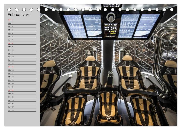 Produktbild: Space Shuttle. Impressionen aus der Raumfahrt (Tischkalender 2026 DIN A5 quer), CALVENDO Monatskalender