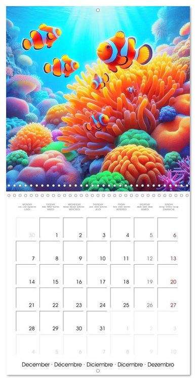 Produktbild: Sea Creatures of the Coral Reefs (Wall Calendar 2026 12 &times; 12 Inch) CALVENDO 12 Month Wall Calendar