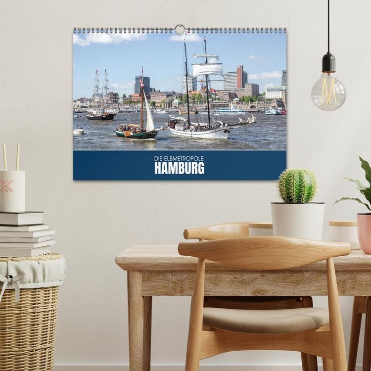 Produktbild: Die Elbmetropole Hamburg (Wandkalender 2027 DIN A3 quer), CALVENDO Monatskalender