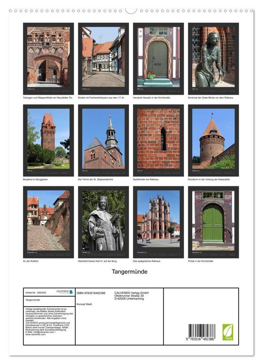 Produktbild: Tangerm&uuml;nde (hochwertiger Premium Wandkalender 2026 DIN A2 hoch), Kunstdruck in Hochglanz