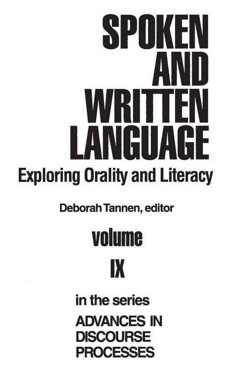 Produktbild: Spoken and Written Language