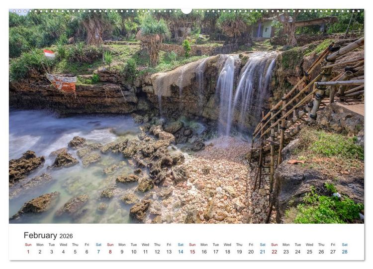 Produktbild: Java, Indonesian Island in the Ring of Fire (High Quality Premium Wall Calendar 2026 DIN A2 landscape),CALVENDO 12 Month Wall Calendar
