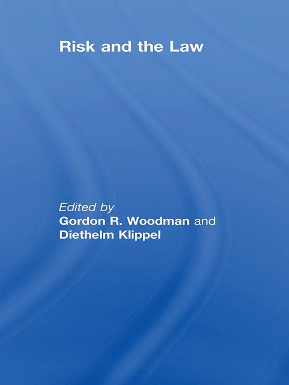 Produktbild: Risk and the Law