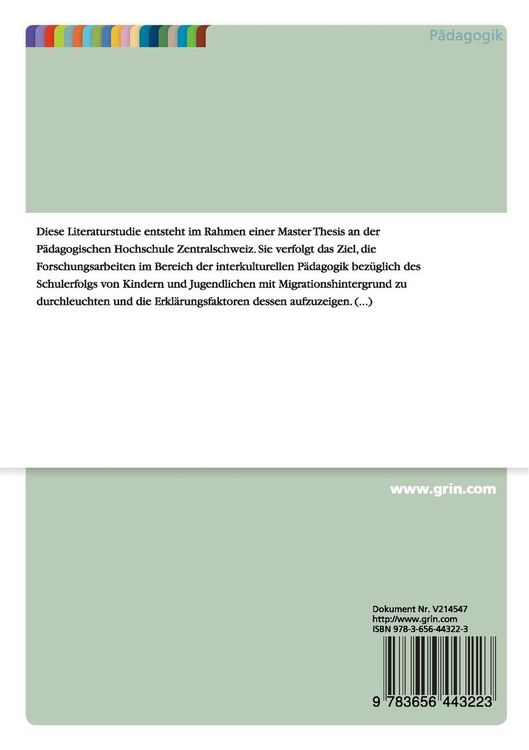 Produktbild: Migration und Schulerfolg