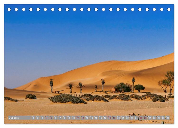 Produktbild: Namibia - Von Nord nach S&uuml;d (Tischkalender 2026 DIN A5 quer), CALVENDO Monatskalender