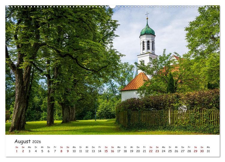 Produktbild: Neus&auml;&szlig; - Perle im Schmuttertal (hochwertiger Premium Wandkalender 2026 DIN A2 quer), Kunstdruck in Hochglanz