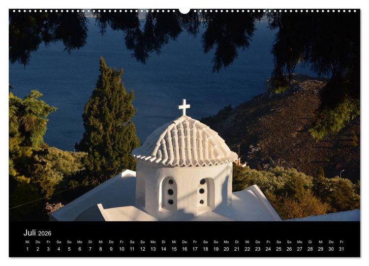 Produktbild: Dodekanes - Impressionen aus Kos, Kalymnos und Nisyros (Wandkalender 2026 DIN A2 quer), CALVENDO Monatskalender
