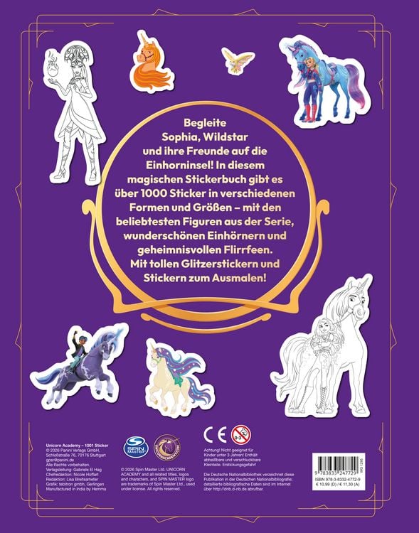 Produktbild: Unicorn Academy: 1001 Sticker