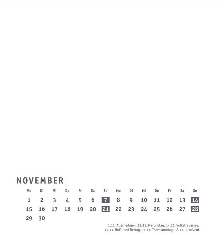 Produktbild: Premium-Bastelkalender wei&szlig; mittel 2027