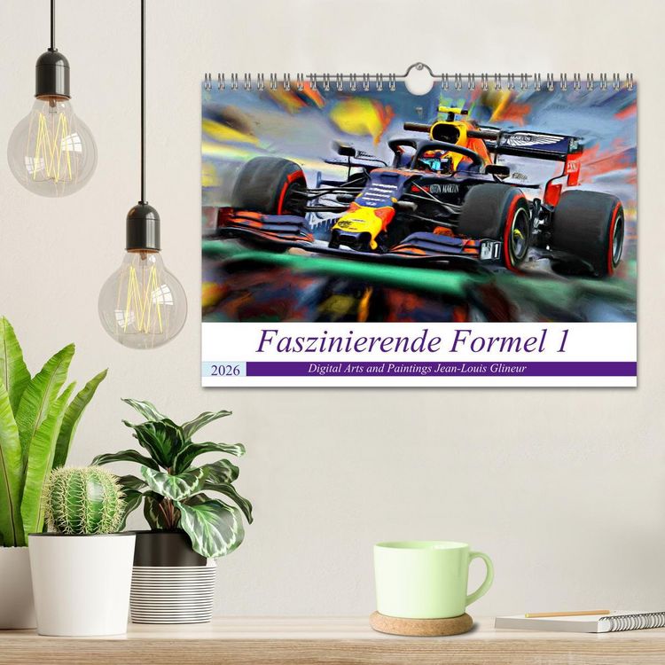 Produktbild: Faszinierende Formel 1 (Wandkalender 2026 DIN A4 quer), CALVENDO Monatskalender