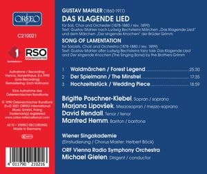 Produktbild: Das klagende Lied/Song of Lamentation