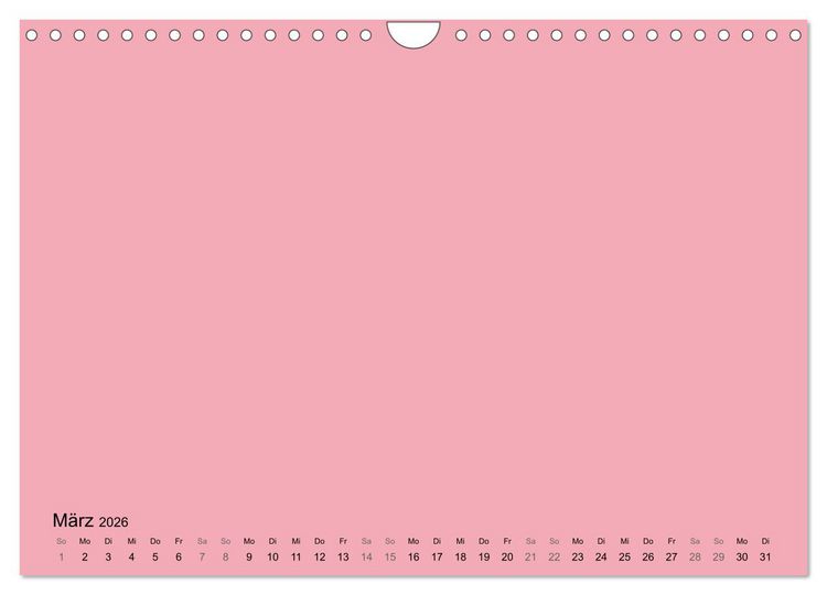 Produktbild: DIY Bastel-Kalender -Warme Pastell Farben- Zum Selbstgestalten (Wandkalender 2026 DIN A4 quer), CALVENDO Monatskalender