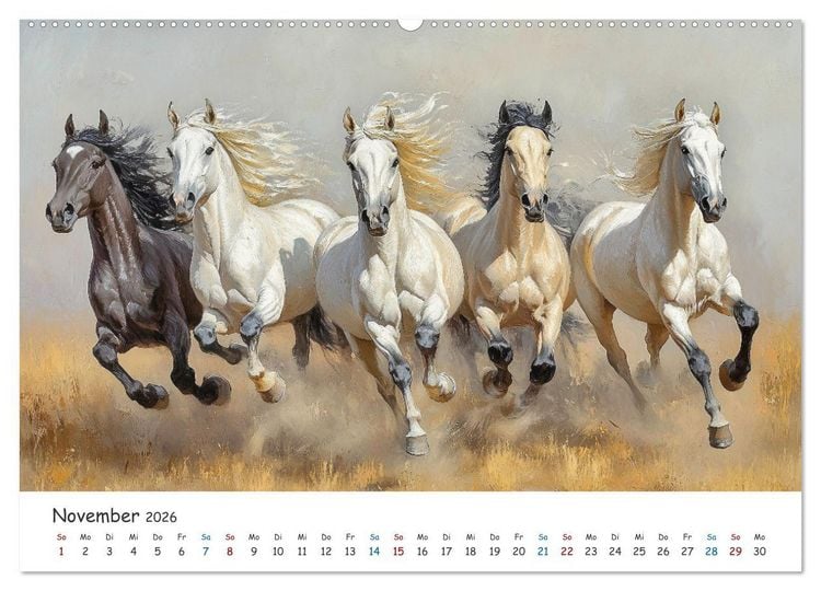 Produktbild: Tiere in der Kunst (Wandkalender 2026 DIN A2 quer), CALVENDO Monatskalender