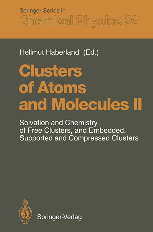 Produktbild: Clusters of Atoms and Molecules II