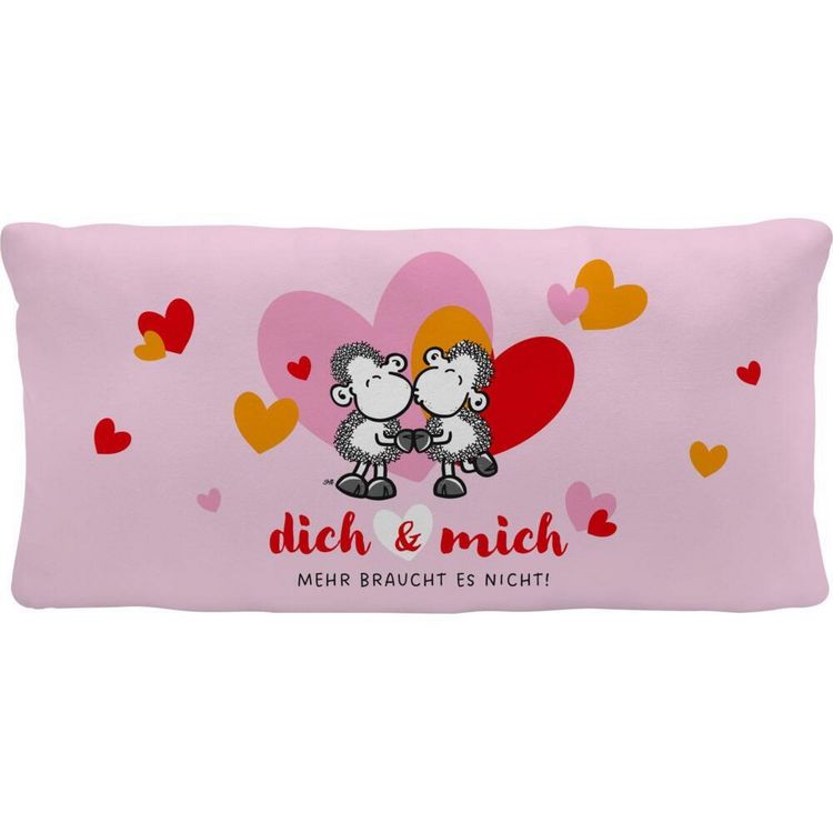 Produktbild: Pl&uuml;schkissen mit Motiv "Dich & Mich"