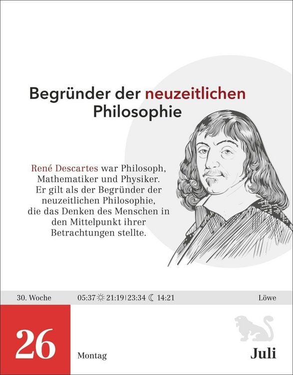 Produktbild: Der Philosophie-Kalender Tagesabrei&szlig;kalender 2027