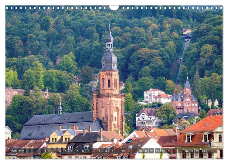 Produktbild: Mein Heidelberg - Unterwegs zwischen Neckar und Altstadt (Wandkalender 2026 DIN A3 quer), CALVENDO Monatskalender
