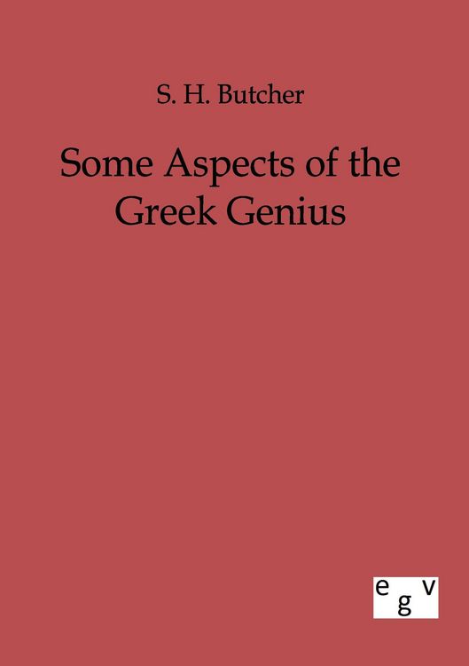 Produktbild: Some aspects of the Greek Genius