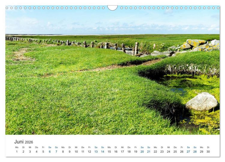 Produktbild: Deutsche K&uuml;ste - Nordsee und Ostsee (Wandkalender 2026 DIN A3 quer), CALVENDO Monatskalender