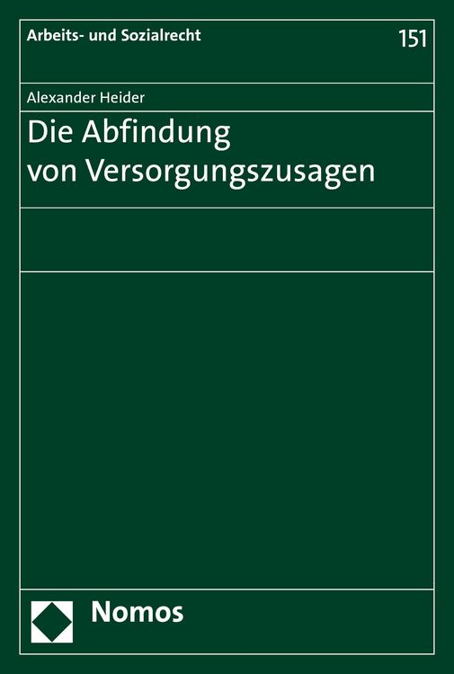 Produktbild: Die Abfindung von Versorgungszusagen