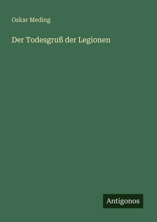 Produktbild: Der Todesgru&szlig; der Legionen