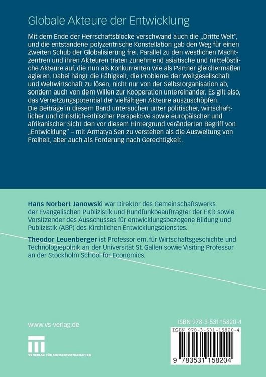 Produktbild: Globale Akteure der Entwicklung