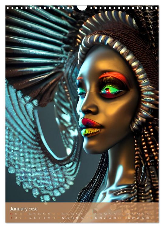 Produktbild: Voodoo Queens (Wall Calendar 2026 DIN A3 portrait), CALVENDO 12 Month Wall Calendar